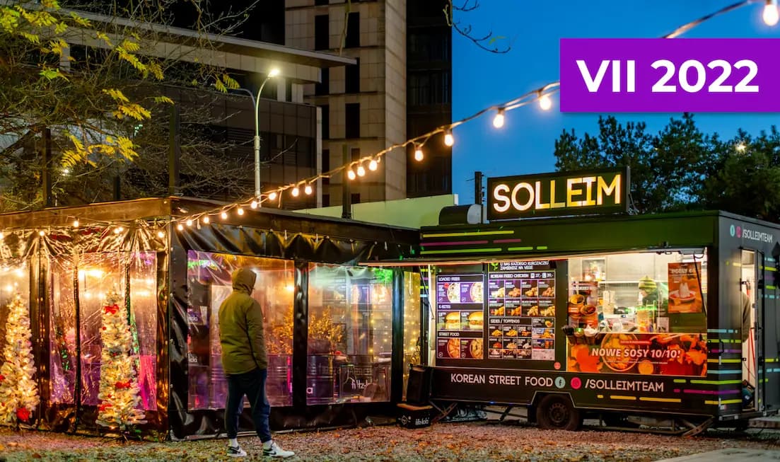 Food truck Solleim przy Arkadach Wrocławskich (2022)